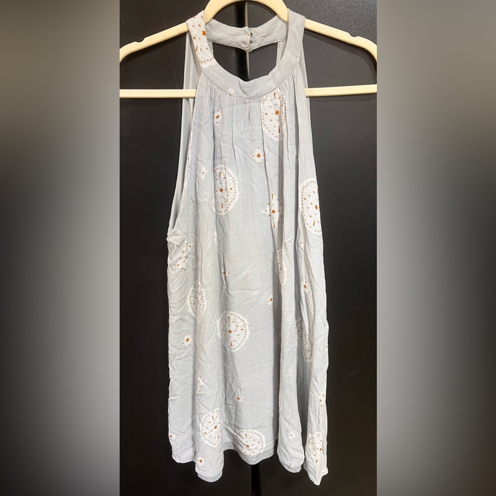 Entro Flowing Keyhole Short Lined Dress with pockets NWOT